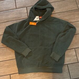Sage Forest Green Textured Hoodie